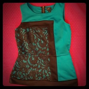 Worthington Teal and Lace